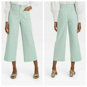 NEW A New Day High Rise Cropped Wide Leg Pants Size 8